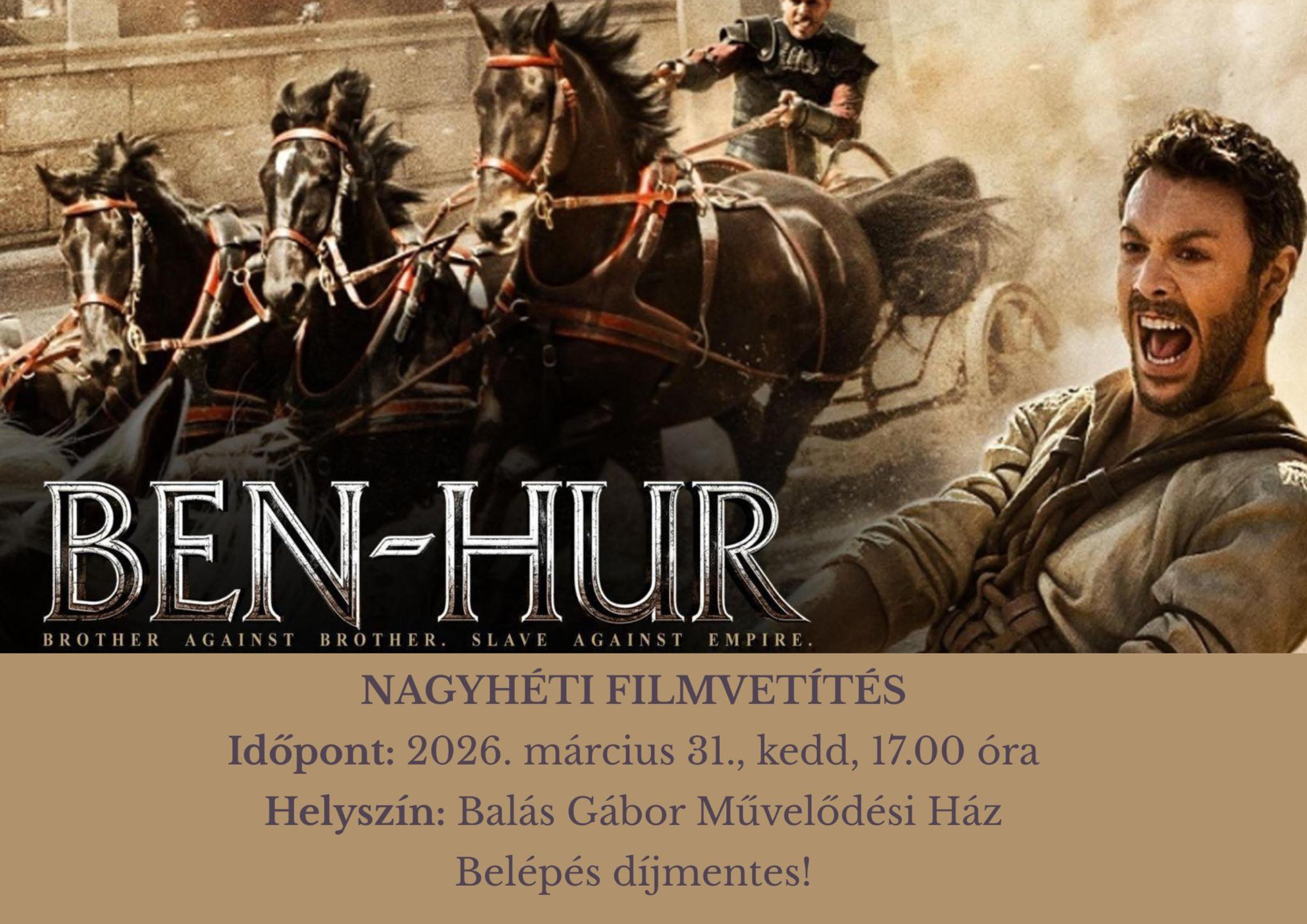 Nagyhéti filmvetítés