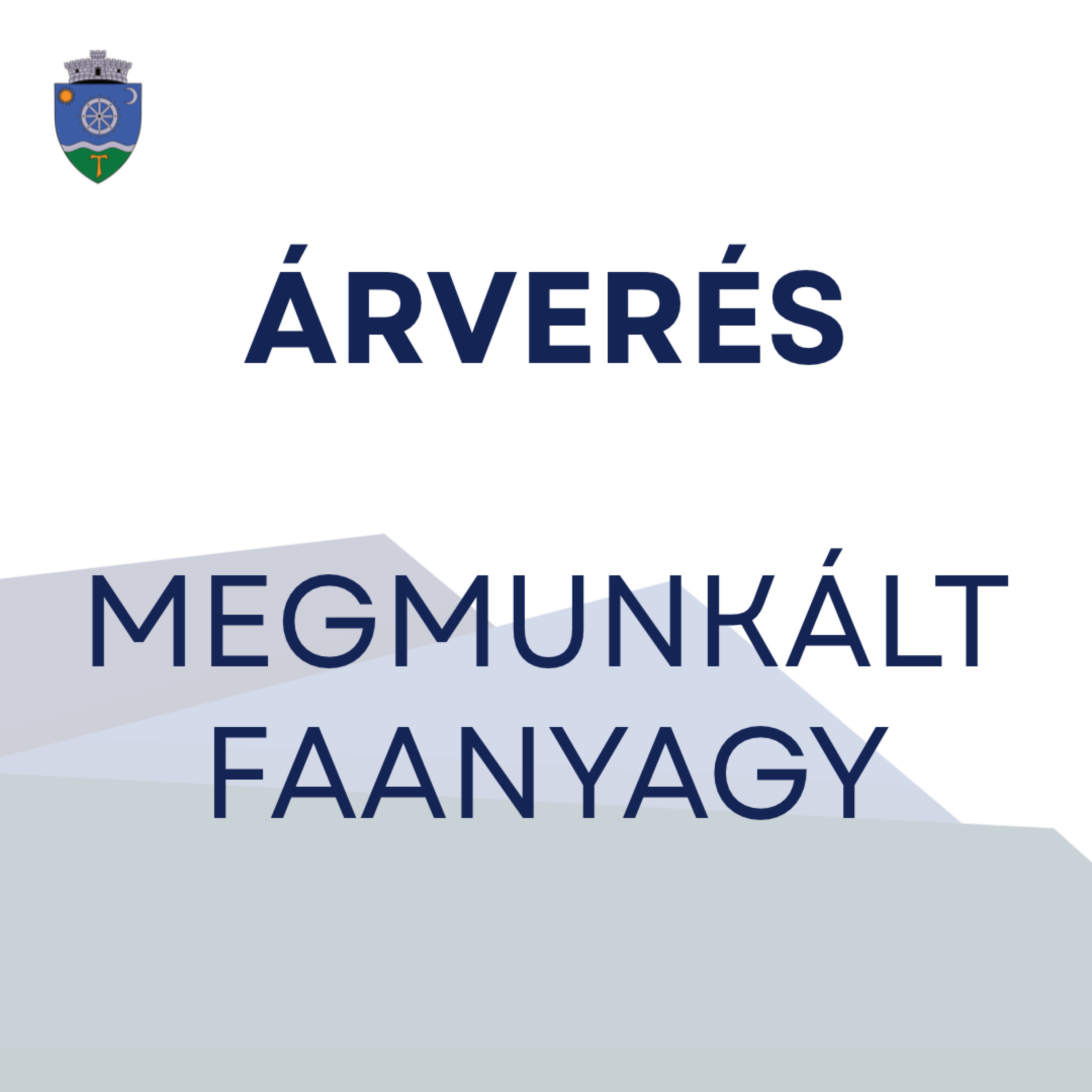Árverés - megmunkált faanyag
