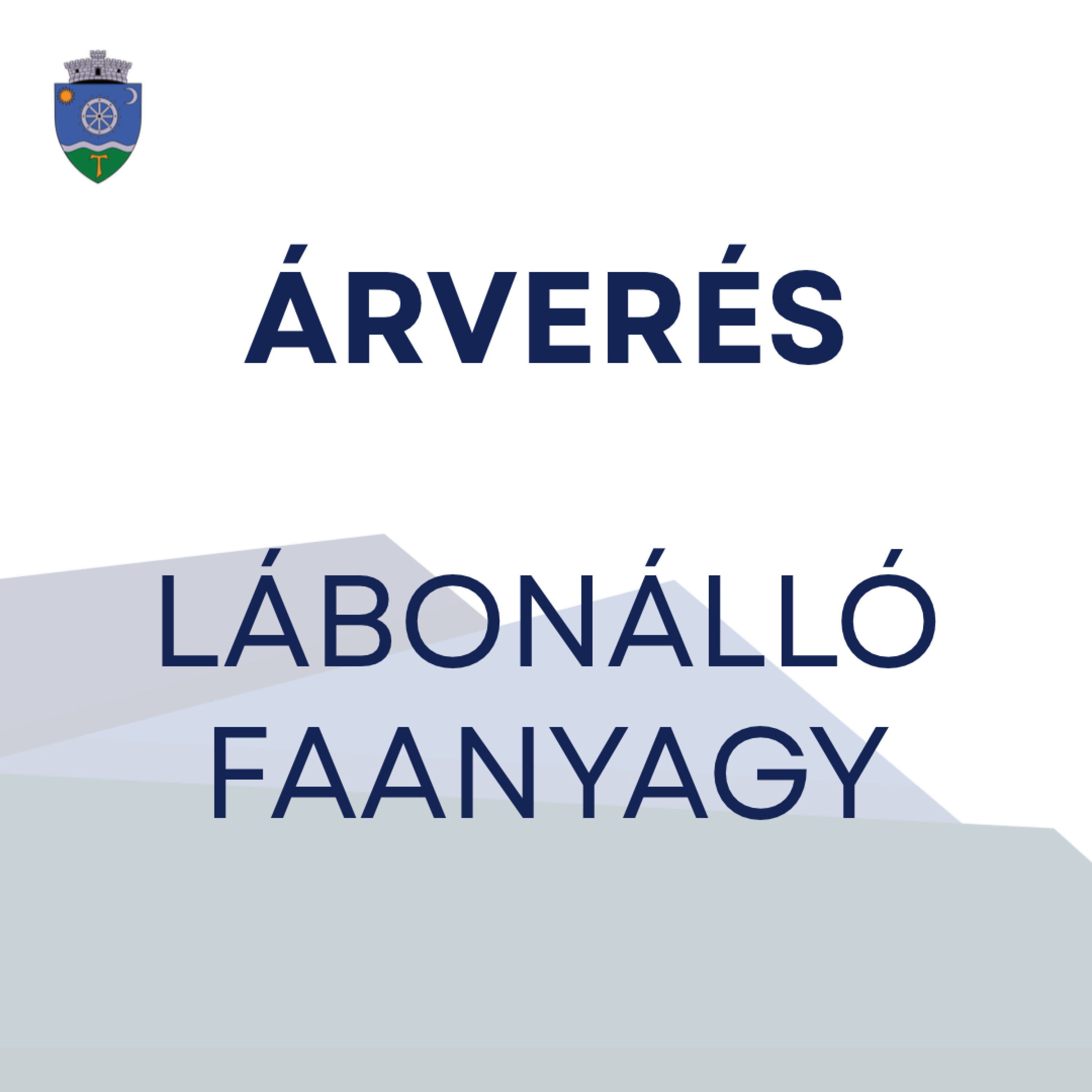 Árverés — lábonálló faanyag