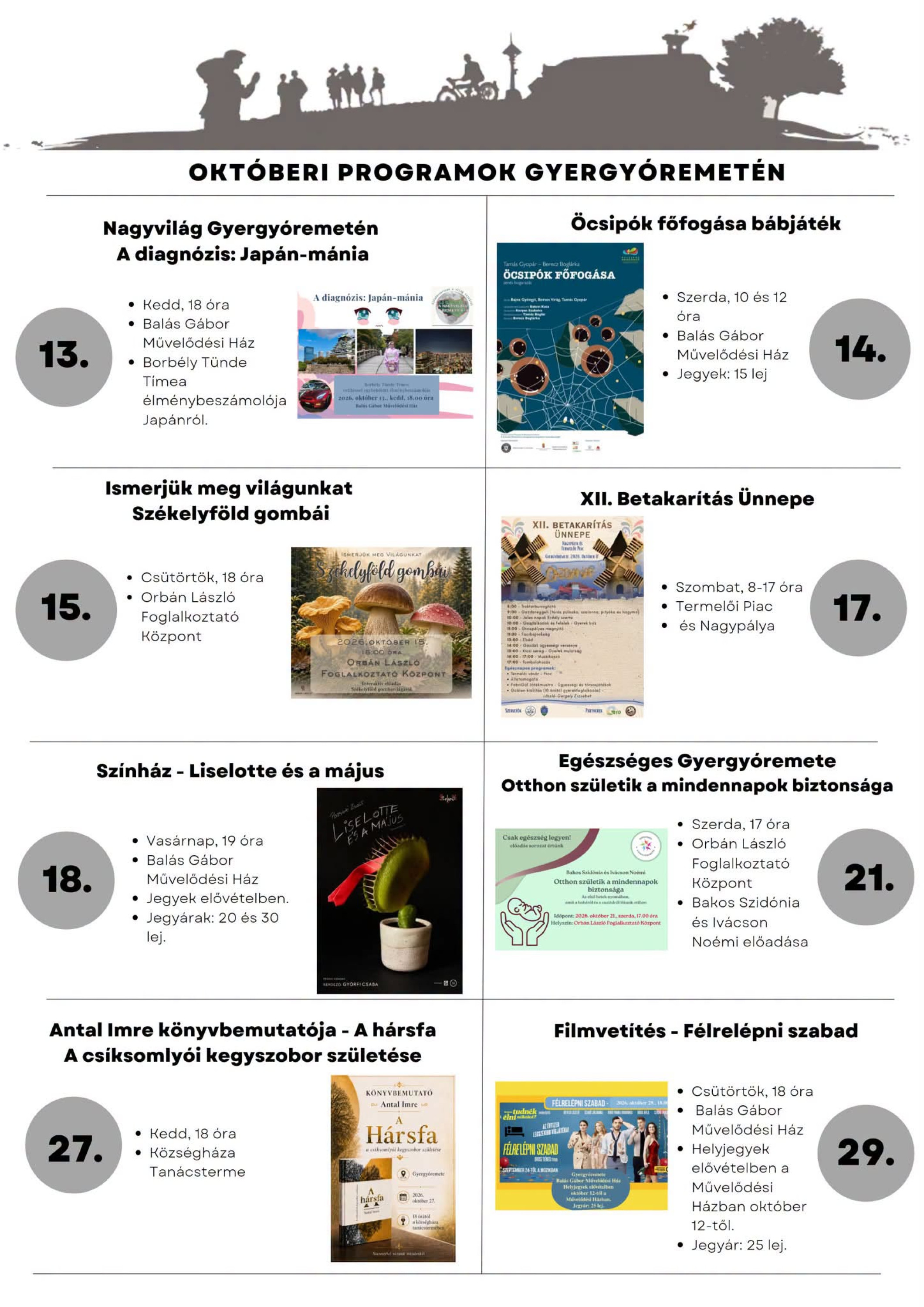 Novemberi programkínálatunk