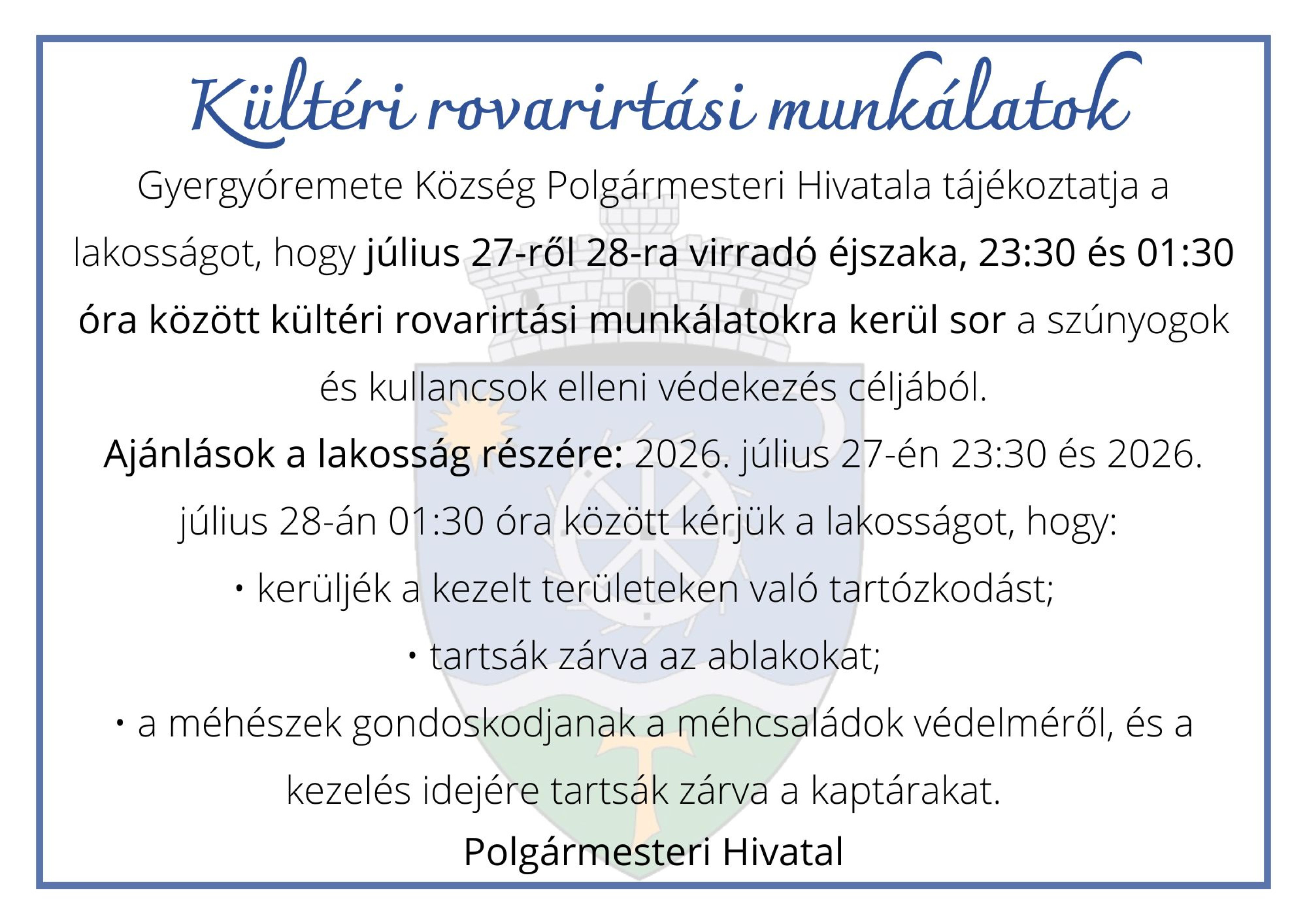 Tájékoztató