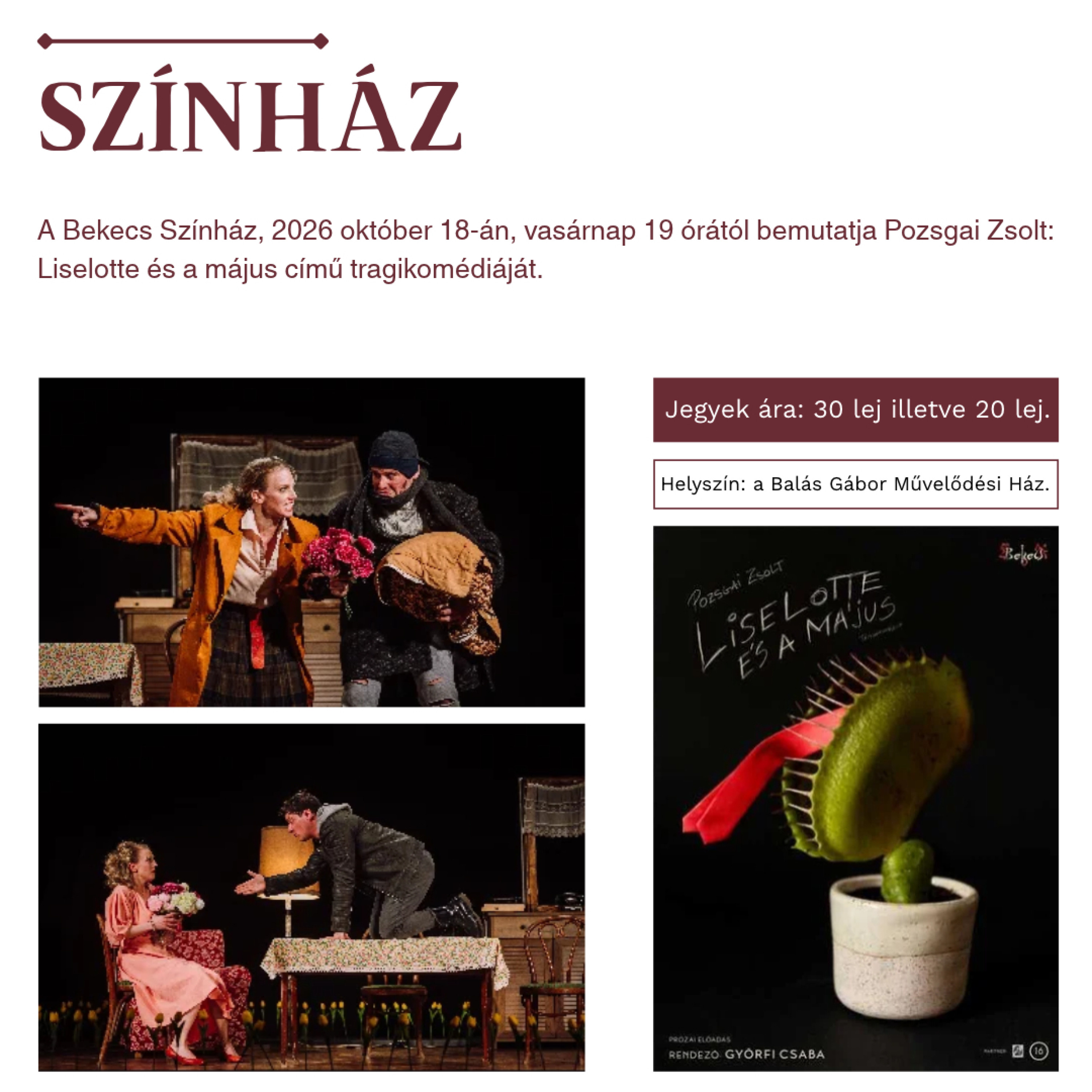 Színház - Liselotte és a május