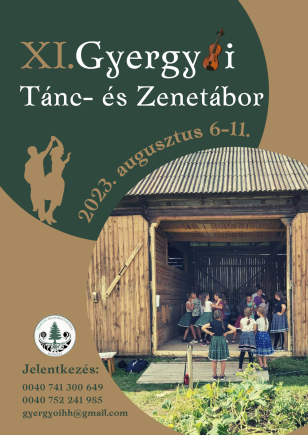 A XI. Gyergyói Tánc- és Zenetábor regisztációs felülete