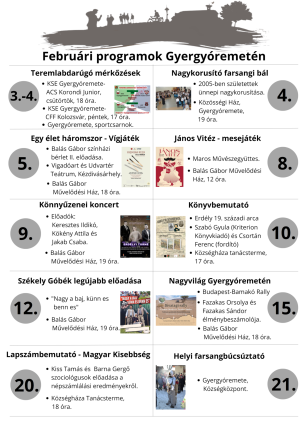 Februári programok
