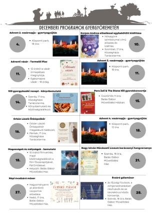 Decemberi programok