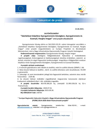 Sajtóközlemény