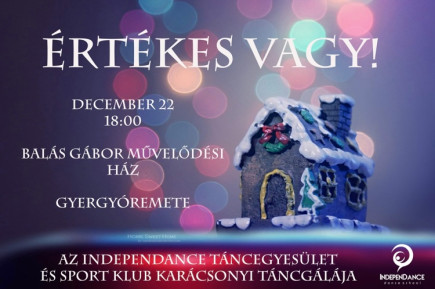 Az IndepenDance Táncegyesület karácsonyi táncgálája