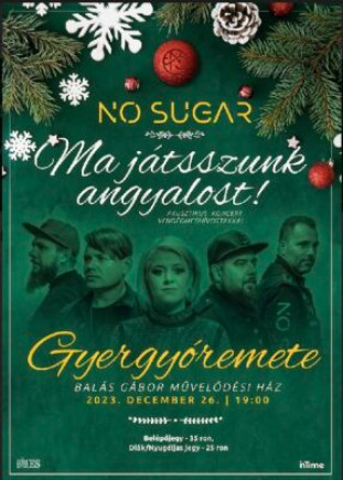 A No Sugar zenekar karácsonyi akusztikus koncertje