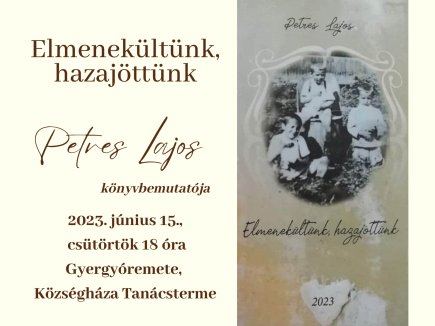 Petres Lajos könyvbemutatója