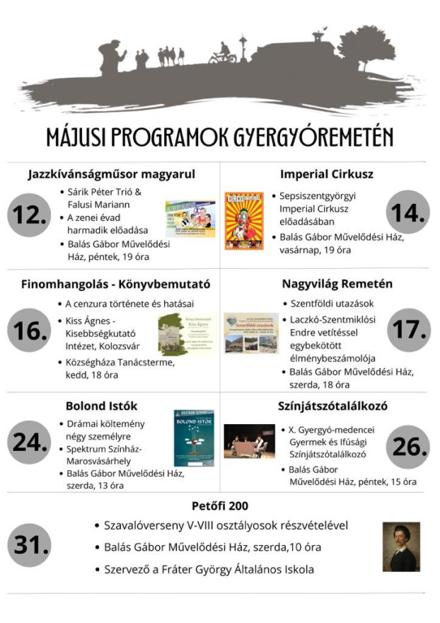 Májusi programok